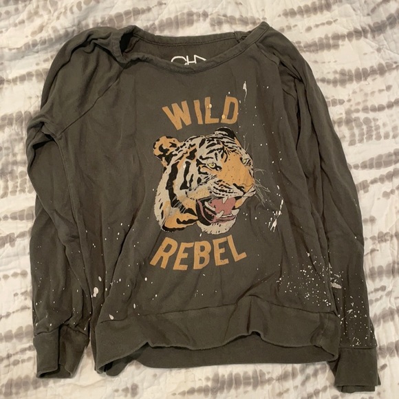 Chaser Tops - Chaser paint splatter Wild Rebel Sweatshirt S